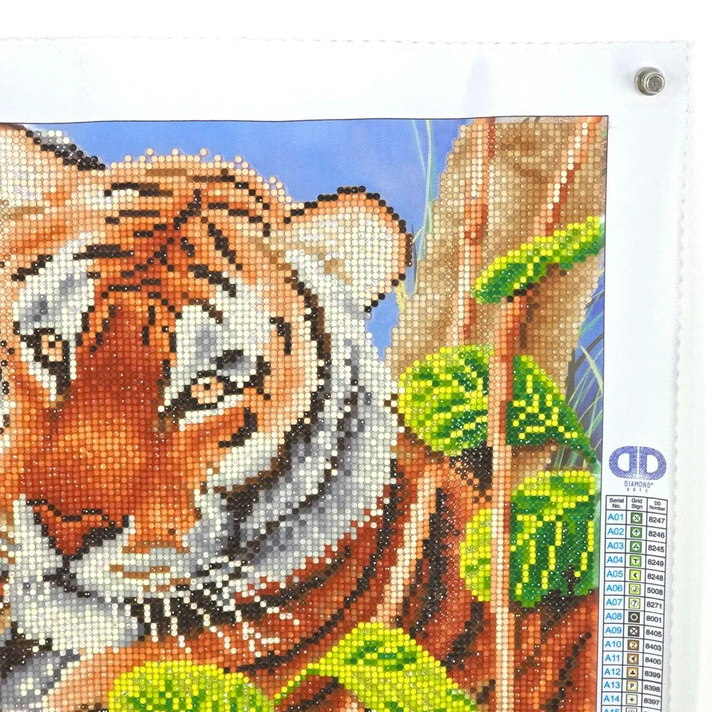 Diamond Dotz Tender Tigers Completed‎ Diamond Painting Wildlife Art 52x37cm RTF